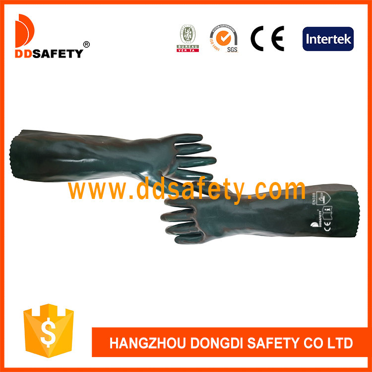 Green PVC glove-DPV545